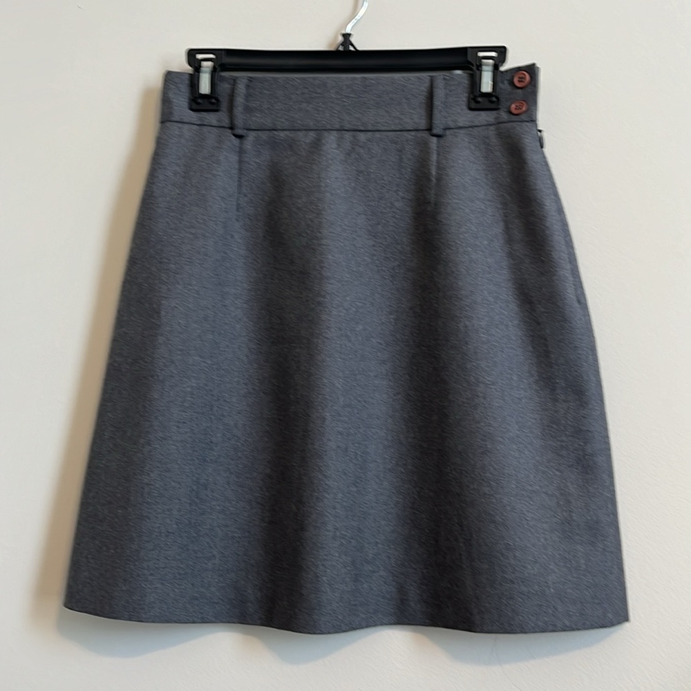 The Limited Gray A-Line Skirt